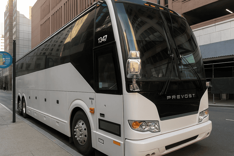 a Cincinnati Minibus Company coach bus