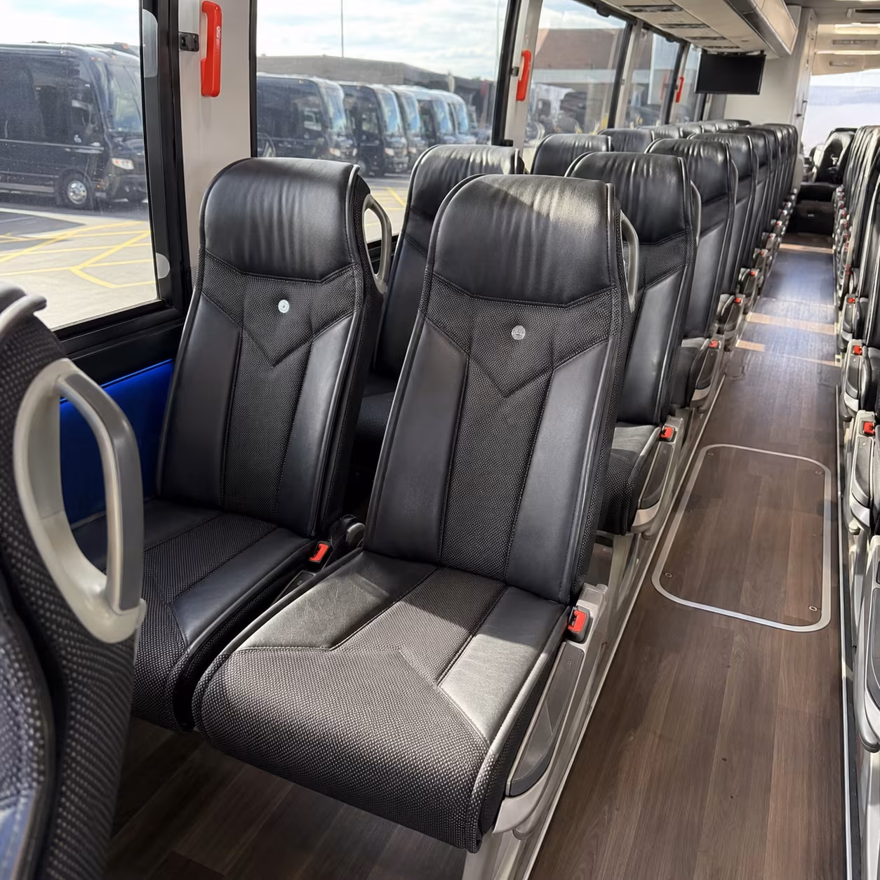 cincinnati 40 passenger charter bus interior