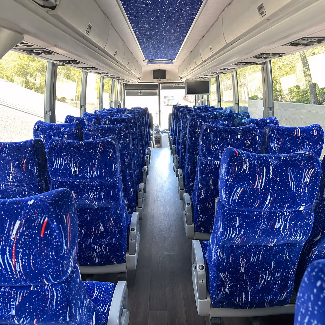 cincinnati 50 passenger charter bus interior