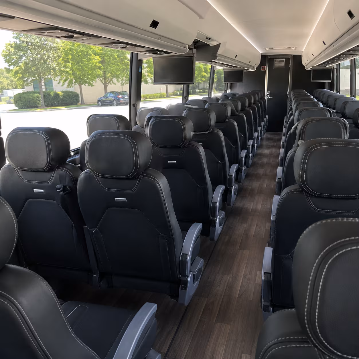 cincinnati 56 passenger charter bus interior